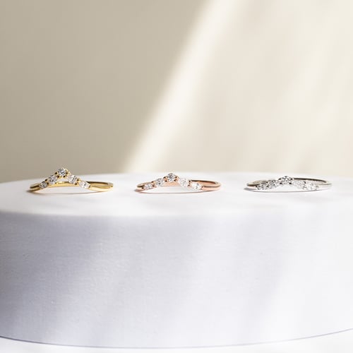 Vykrojený prsten s round, pear a marquise diamanty Craig