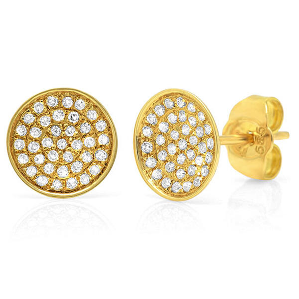 Zlaté diamantové náušnice 1905