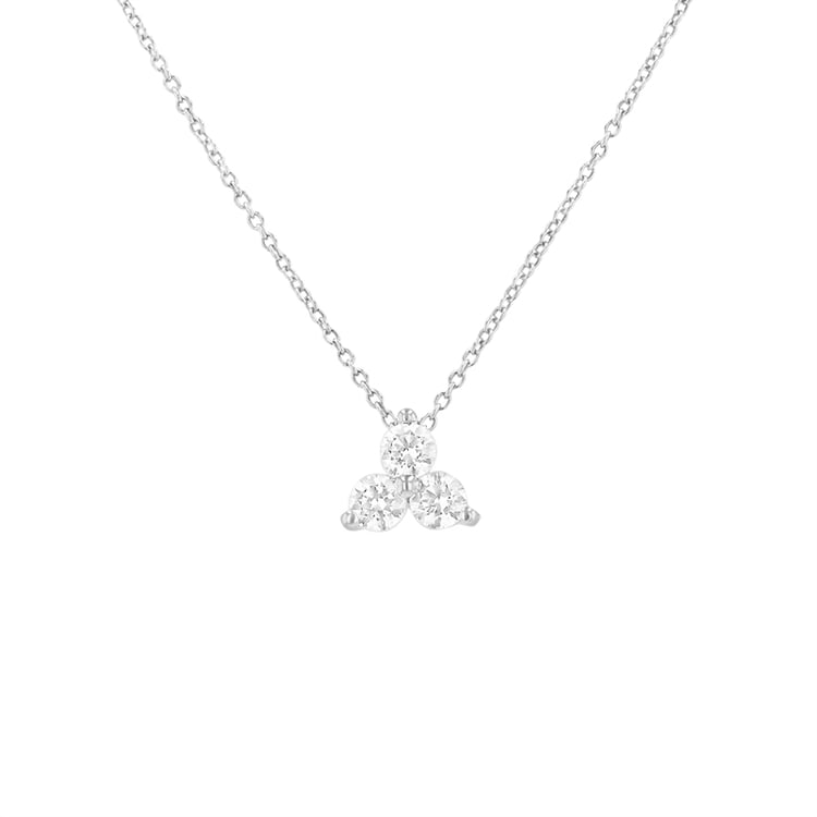 Romantický přívěsek se třemi diamanty