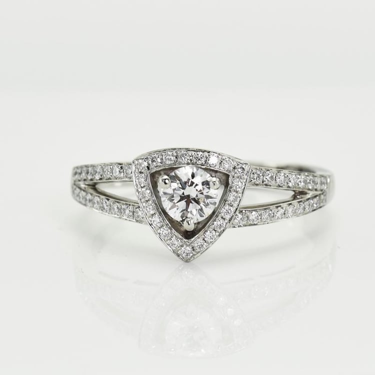 Platinový prsten zásnubní 11693