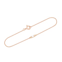 Minimalistický zlatý náramek s bílým safírem Serafina