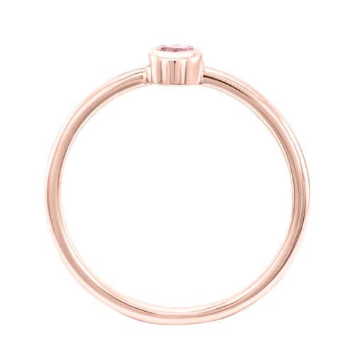 Zlatý minimalistický prsten s morganitem Emilien