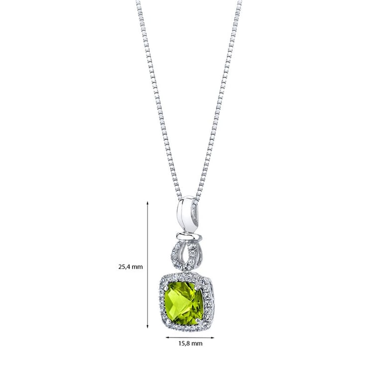 Olivínový přívěsek s topazy 25463