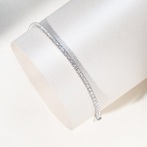 Zlatý tenisový náramek s lab-grown diamanty Graf