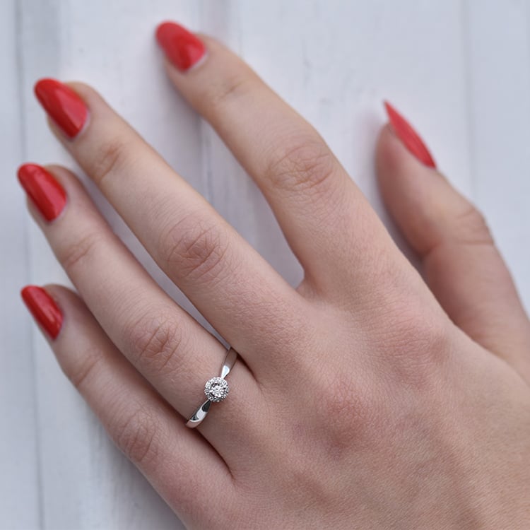 Prsten z bílého zlata 41862