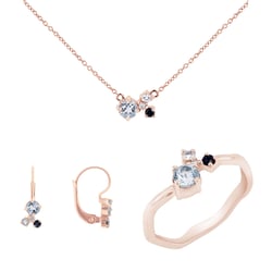 Sada šperků s akvamaríny, safíry, měsíčními kameny a diamanty Halli