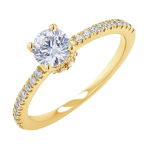 Zásnubní prsten s lab-grown diamanty Prisha