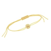 Stříbrný provázkový náramek Malý princ s liškou a gravírem