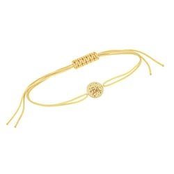 Stříbrný provázkový náramek Malý princ s liškou a gravírem