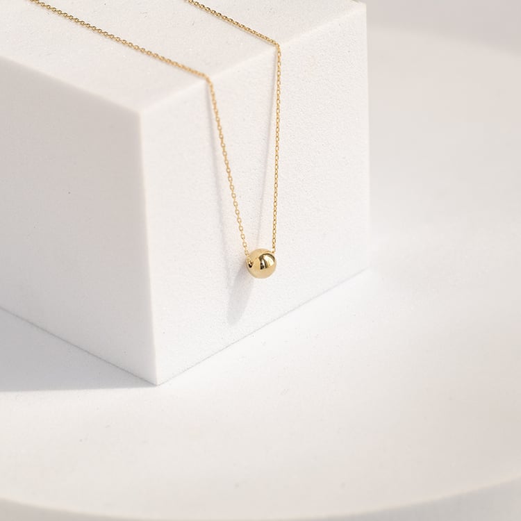 Zlatý set šperků s kuličkou 143538