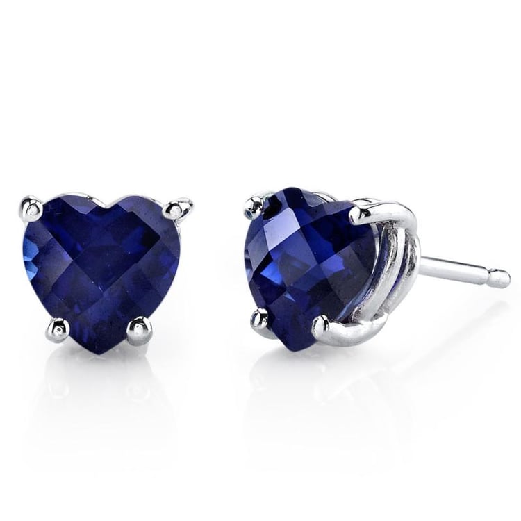 Zlatá kolekce šperků se safírovými srdíčky 20505