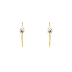 Kuličkové náušnice s lab-grown diamanty Muvial