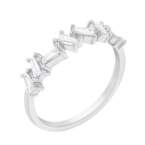 Prsten s baguette diamanty Egino