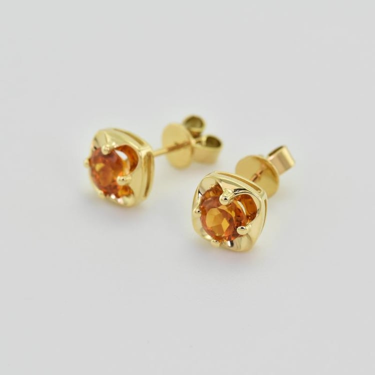 Náušnice s citríny 27158