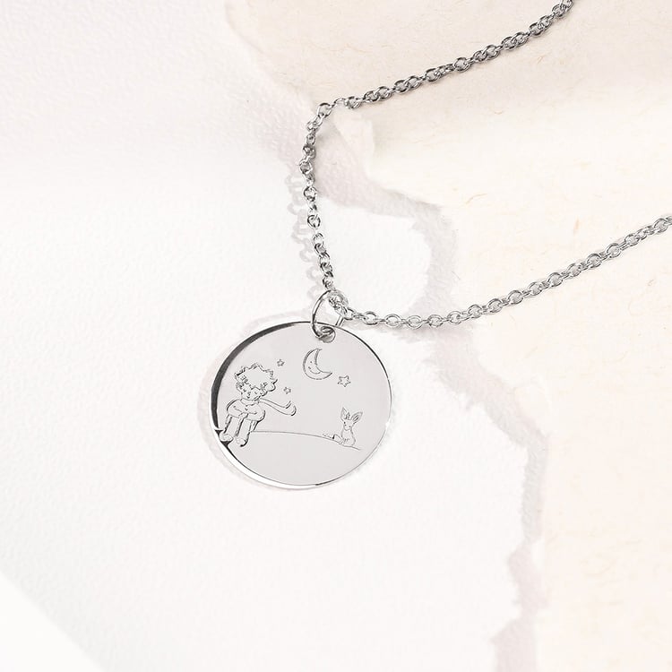 Platinový přívěsek princ s gravírem dle vaší volby 157482