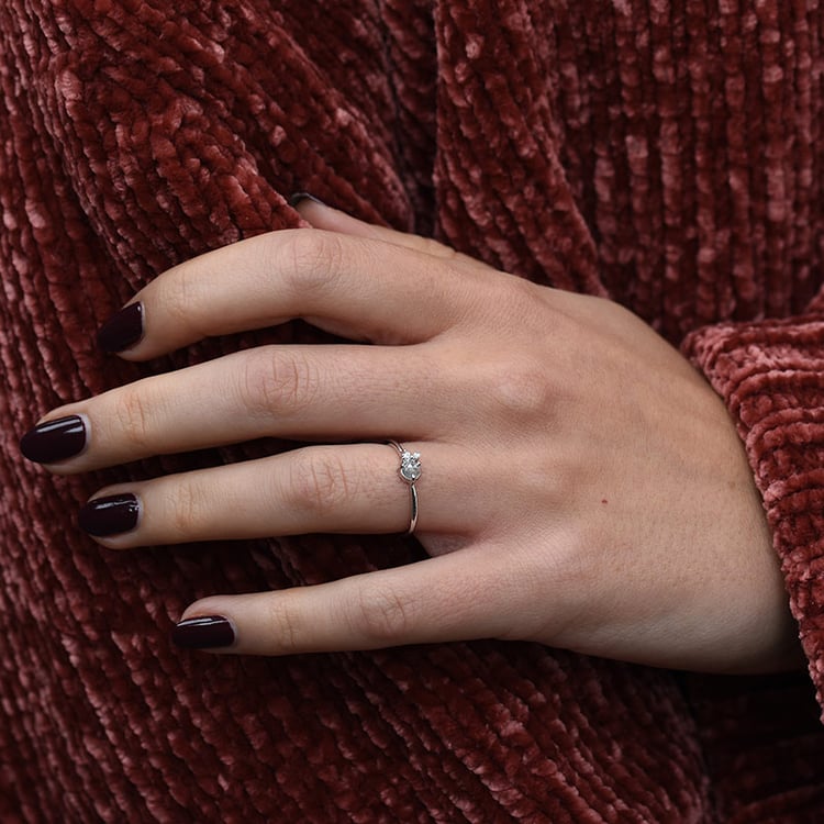 Prsten se salt'n'pepper diamantem 69272