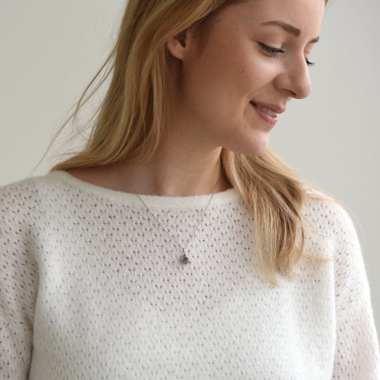 Zlatý přívěsek s nebroušeným diamantem Camryn 58358