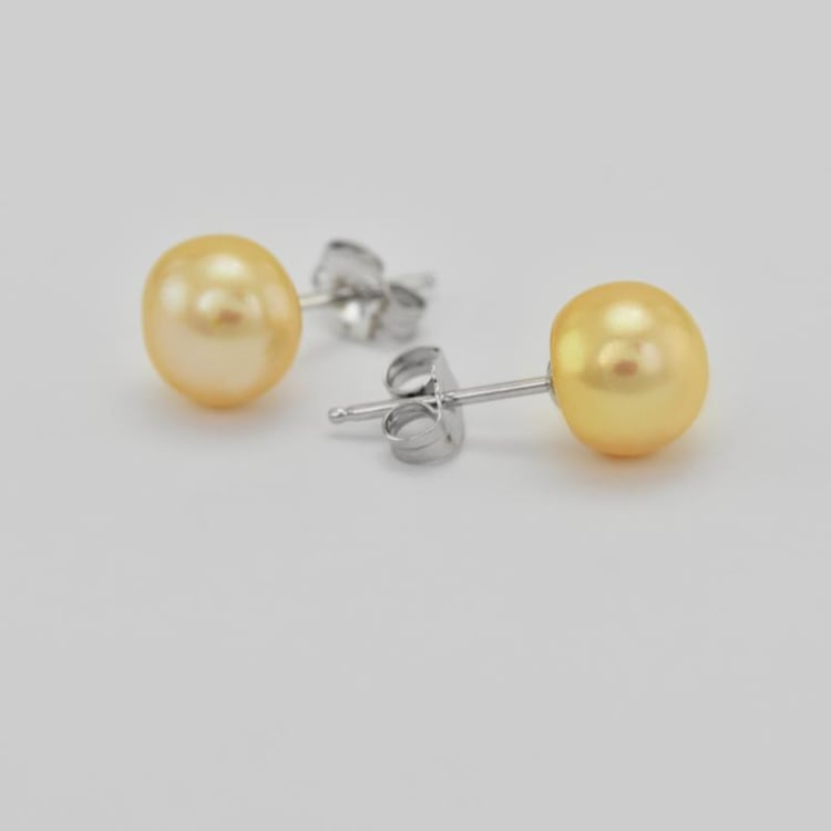 Stříbrná kolekce s broskvovými perlami 2630