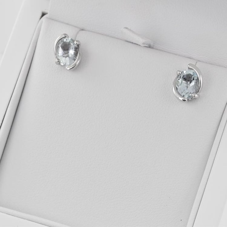 Akvamarínové náušnice 31837