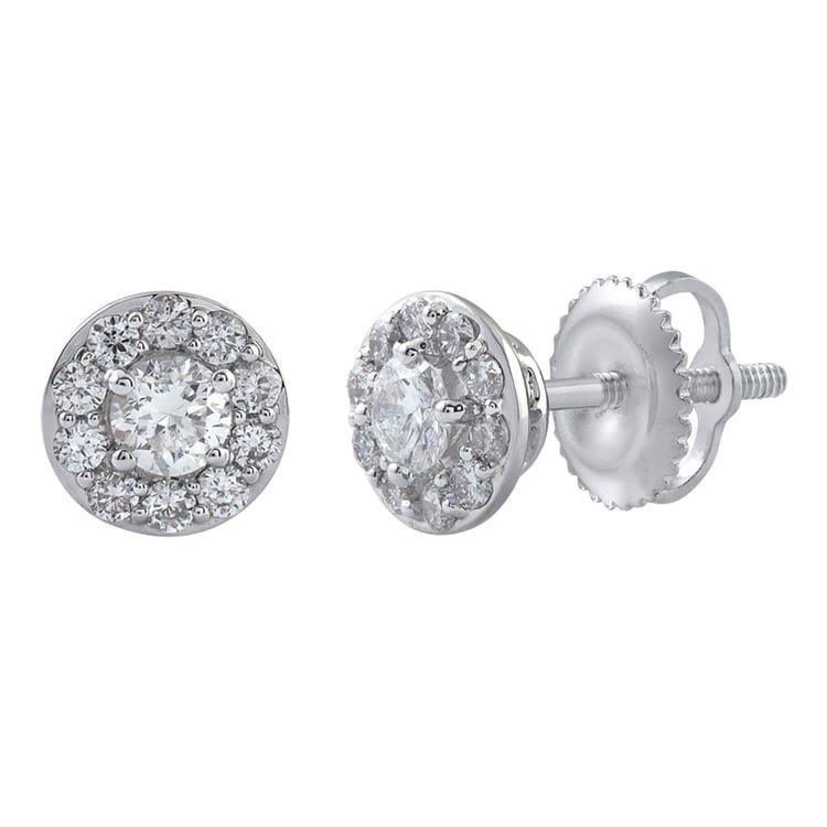 Zlaté náušnice s diamanty Linowa