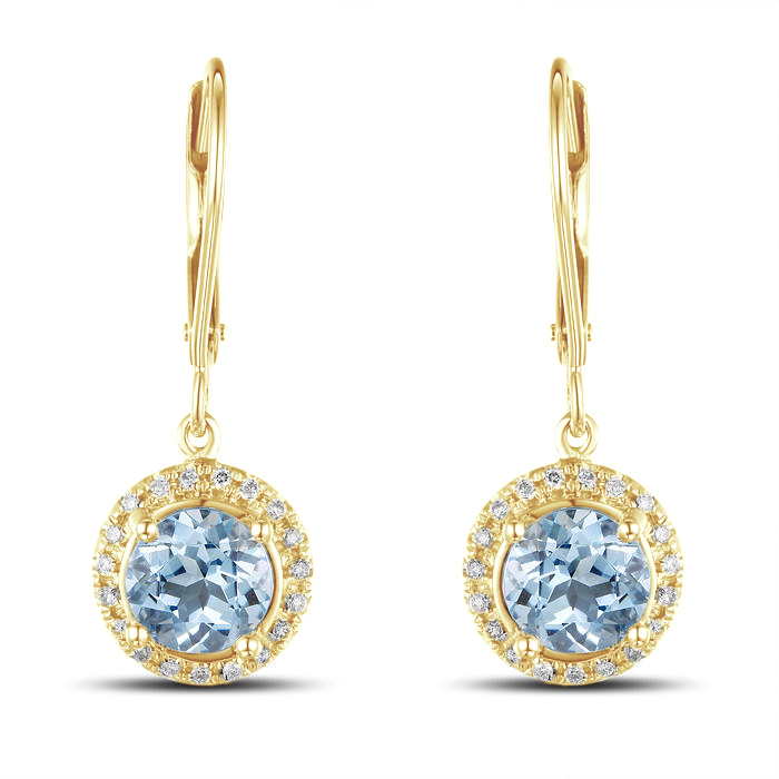 Zlaté náušnice s drahokamy 85657