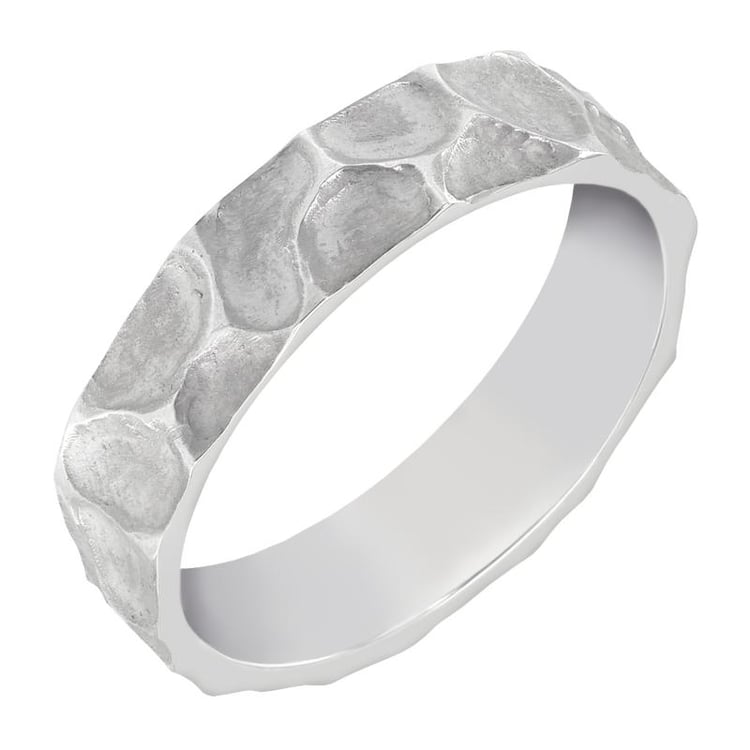 Pánský snubní prsten s reliéfem 52626
