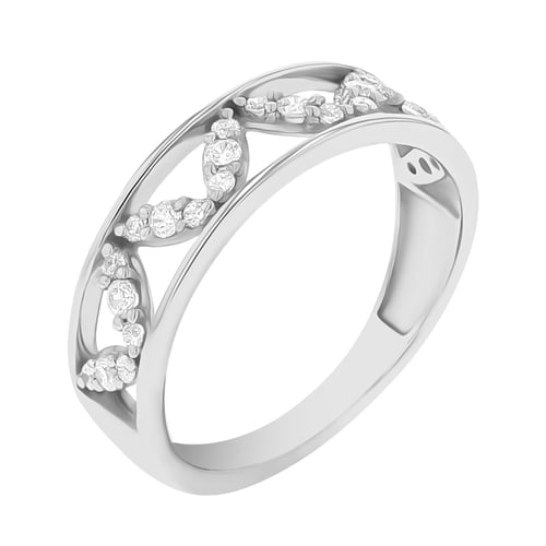 Atypický eternity prsten s lab-grown diamanty Borys