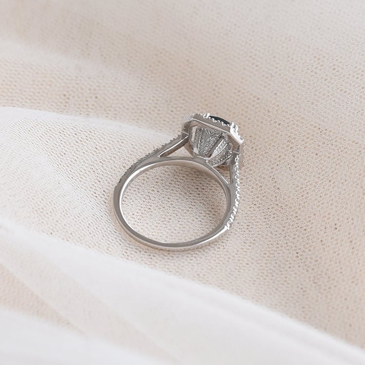 Halo prsten s londýnským topazem 67144