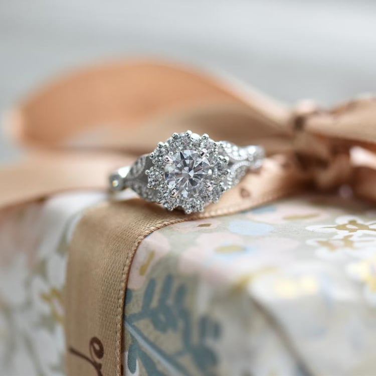 Diamantový zlatý prsten 40626