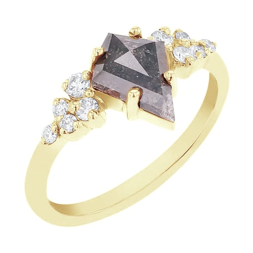 Prsten s kite salt and pepper diamantem Bret