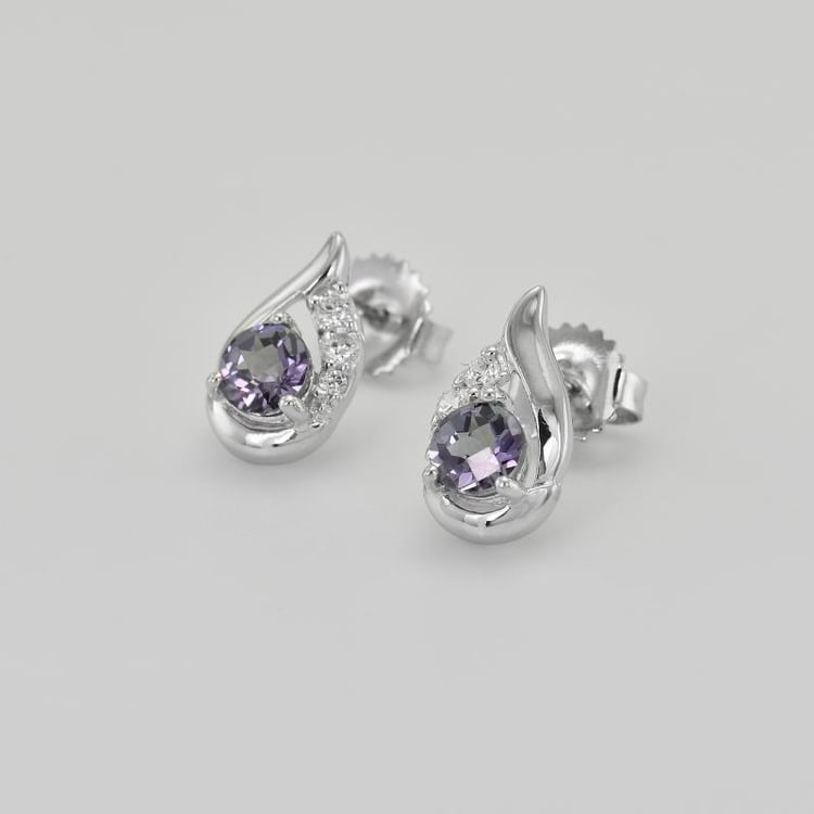 Stříbrné náušnice 41200