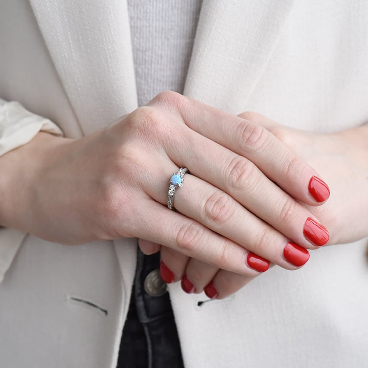 Prsten s opálem 93498