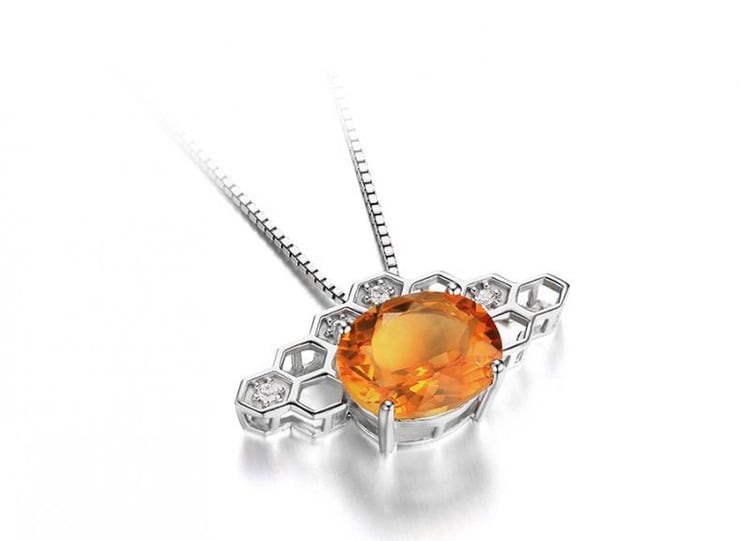 Náhrdelník s citrínem 16477