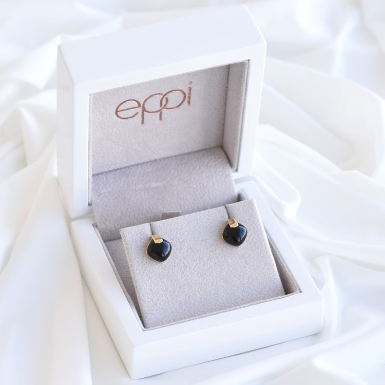 Náušnice s onyxy 81604