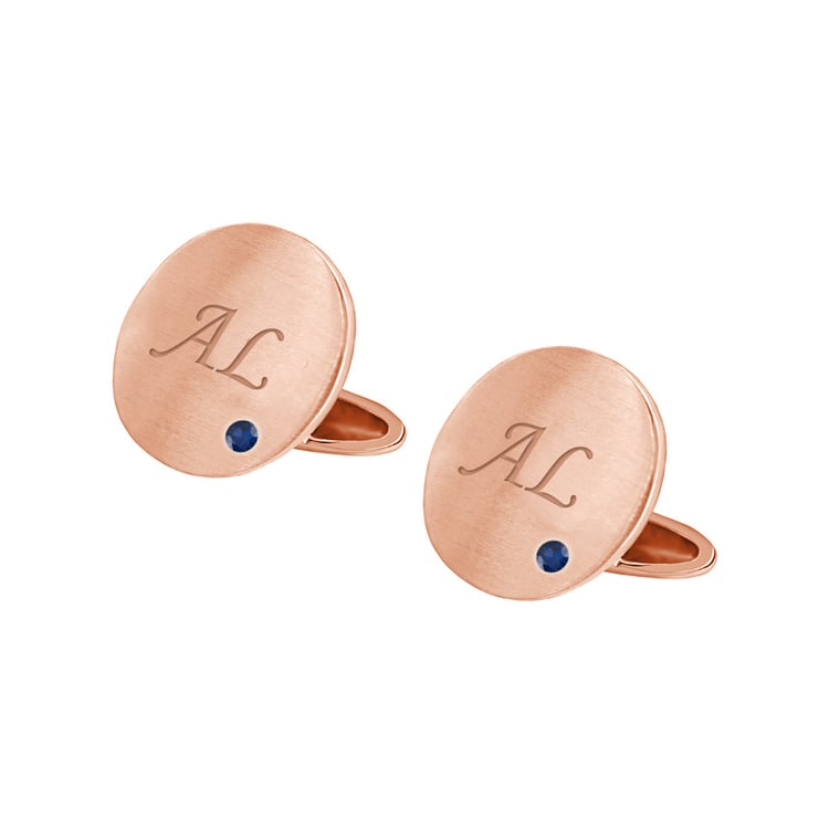 Zlaté manžetové knoflíčky s gravírem 35103