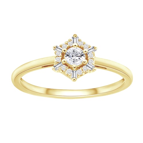Zlatá sada šperků s lab-grown diamanty Kirstin
