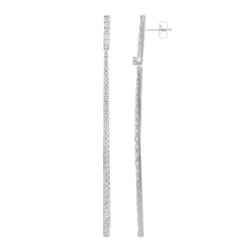 Luxusní visací náušnice ze zlata s přírodními diamanty Dilshad