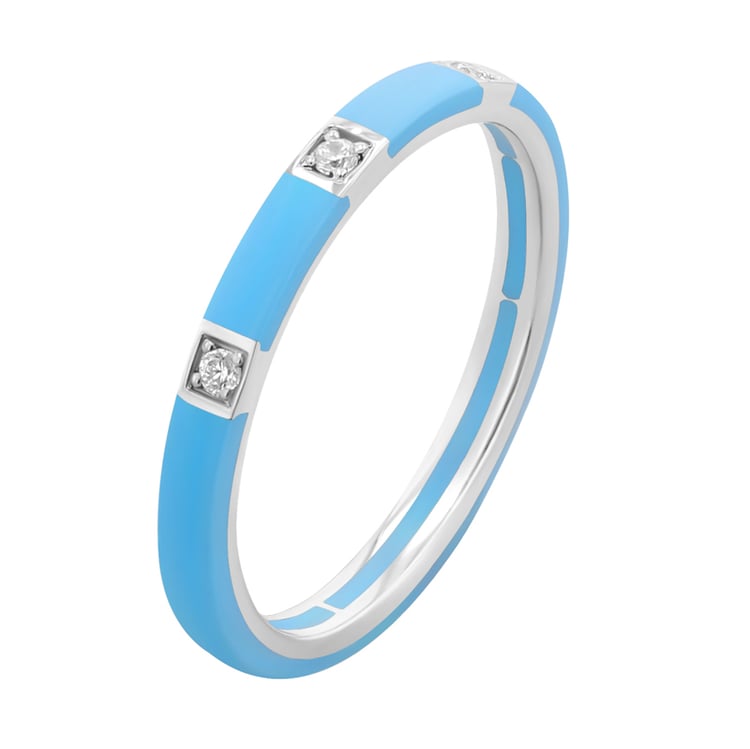 Keramický prsten s lab-grown diamanty Jardan 120852