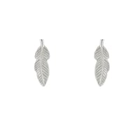 Stříbrné náušnice Feather