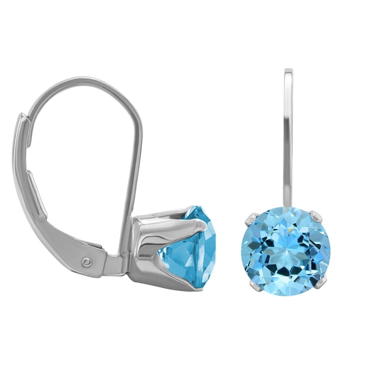 Topazové náušnice ze stříbra 32815