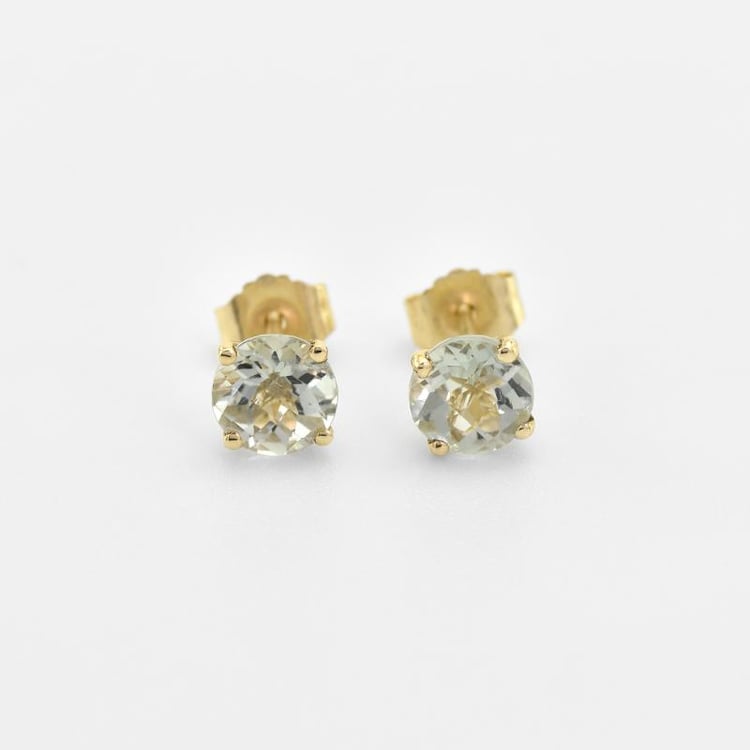 Náušnice s round ametysty 45099