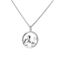 Stříbrný vykrojený přívěsek s postavičkou Malý princ