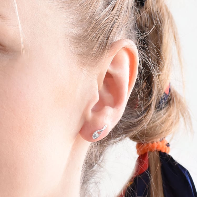 Diamantové náušnice ve tvaru kapky 96194