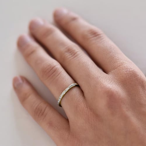 Eternity prsten s 1.50 mm lab-grown diamanty z oříškového zlata Lorne