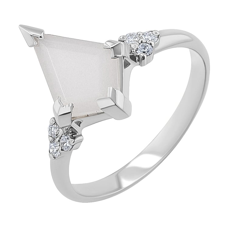 Prsten s mléčným měsíčním kamenem Kettil 137453