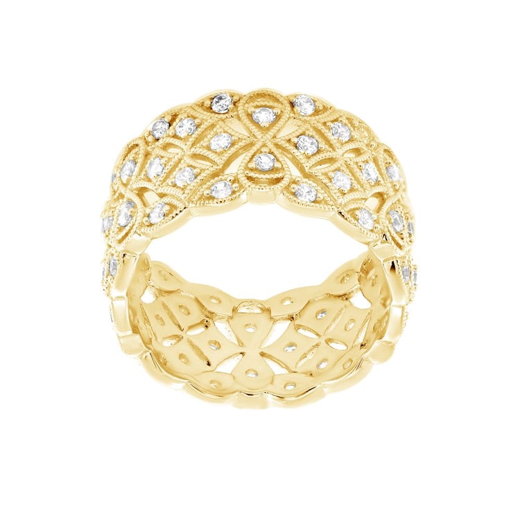 Moderní stříbrný prsten s lab-grown diamanty Bernt 163200