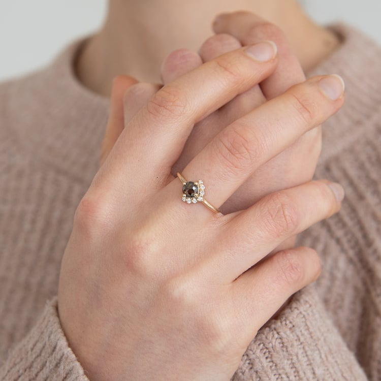 Prsten se salt and pepper diamantem Ammiel 124787