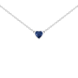 Náhrdelník se safírovým srdíčkem Davila