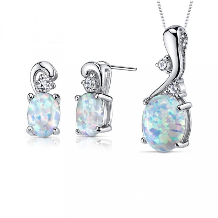 Stříbrná kolekce s opály