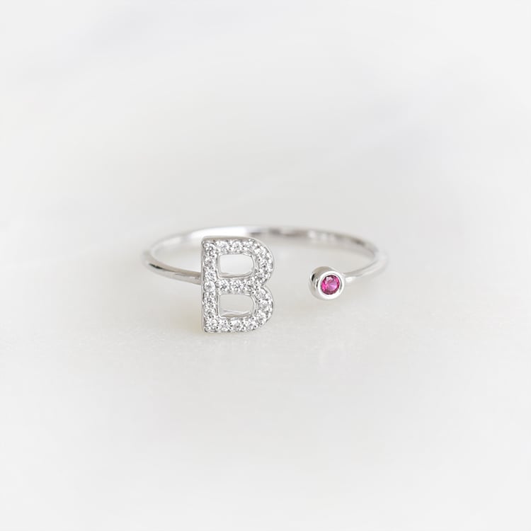 Prsten s výběrem písmene 88778